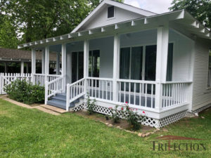 Covered Porch & Sliding Glass Doors houston