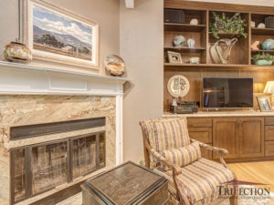 Entertainment Cabinet and Granite Fireplace 2