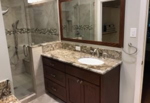 Magnolia master bath feature