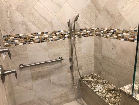 Magnolia master bath shower