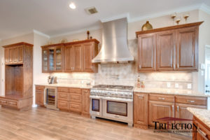 modern kitchen with unique cabinet styles