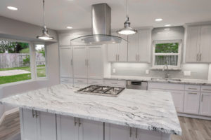 calacatta marble alternative -viscount white granite countertops