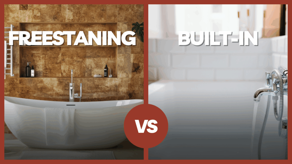 freestanding vs built-in tub