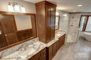 granite or engineered quartz bathroom