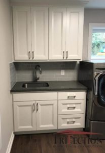 White Laundry Cabinets