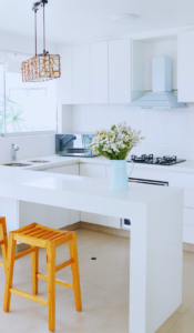 minimalist kitchen design white and clean